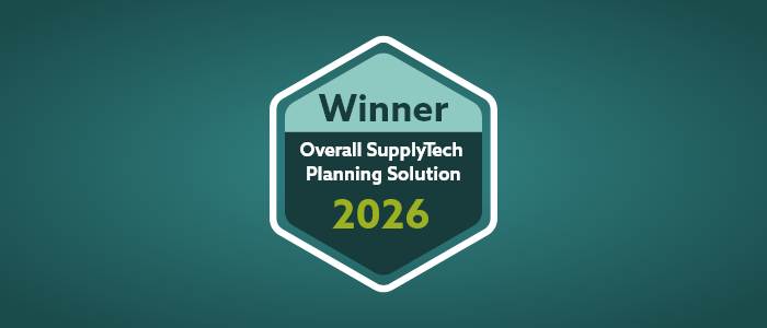 OMP wins the 2026 Overall SupplyTech Planning Solution of the Year award