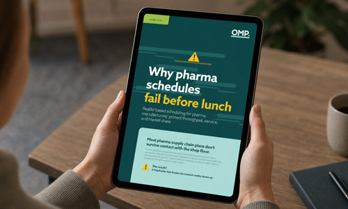 Why pharma schedules fail before lunch